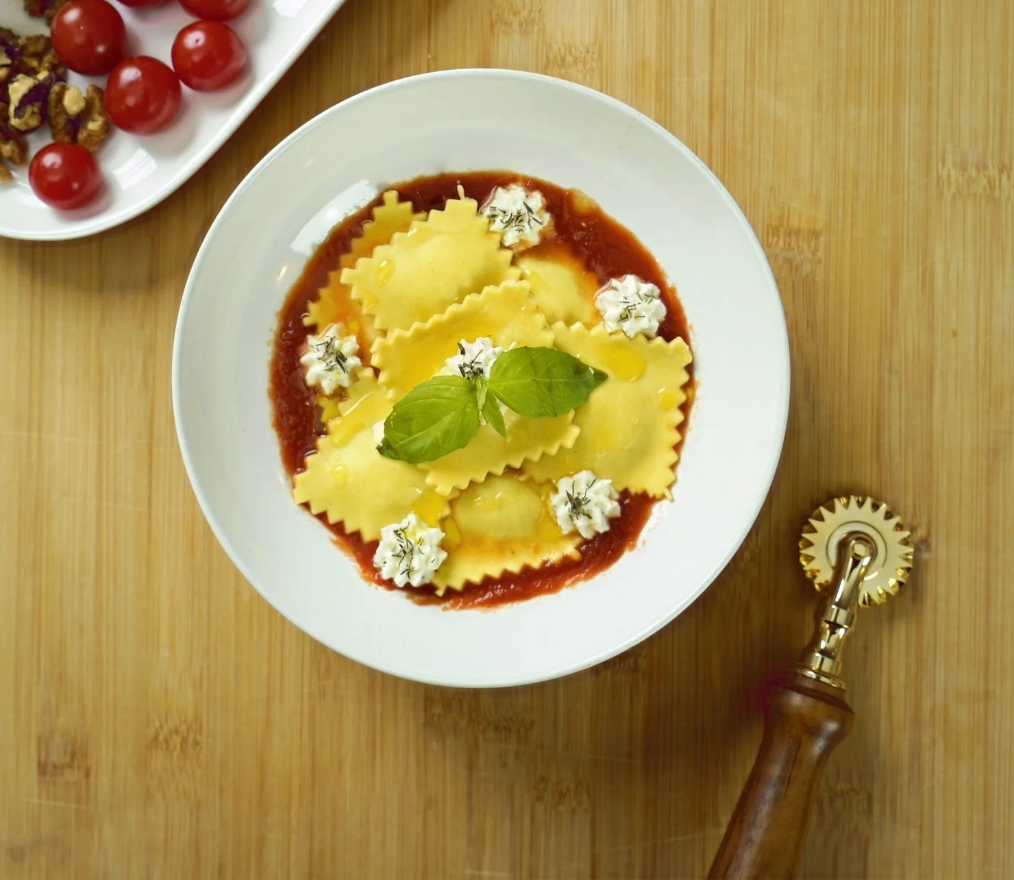 Une farce de ravioles au cœur d'artichaut