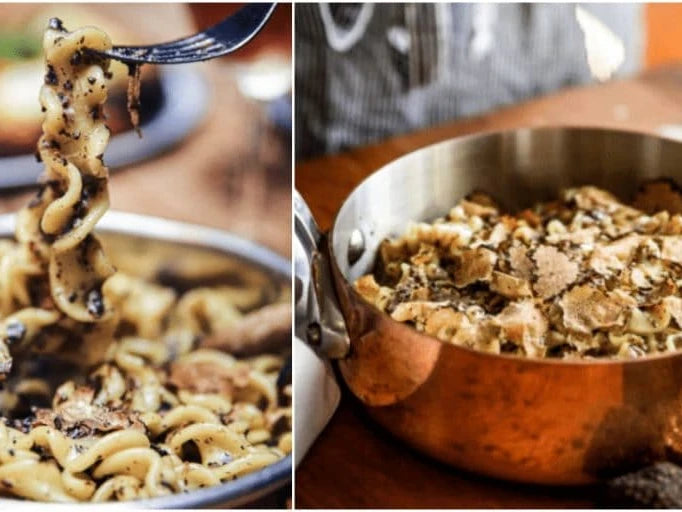 La recette des pâtes à la truffe chez Orgasta