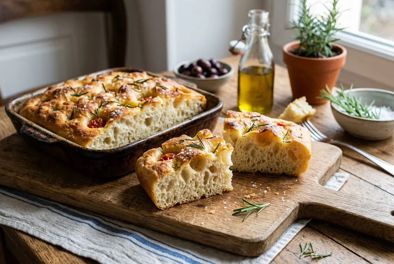 Recette focaccia moelleuse : la meilleure focaccia maison