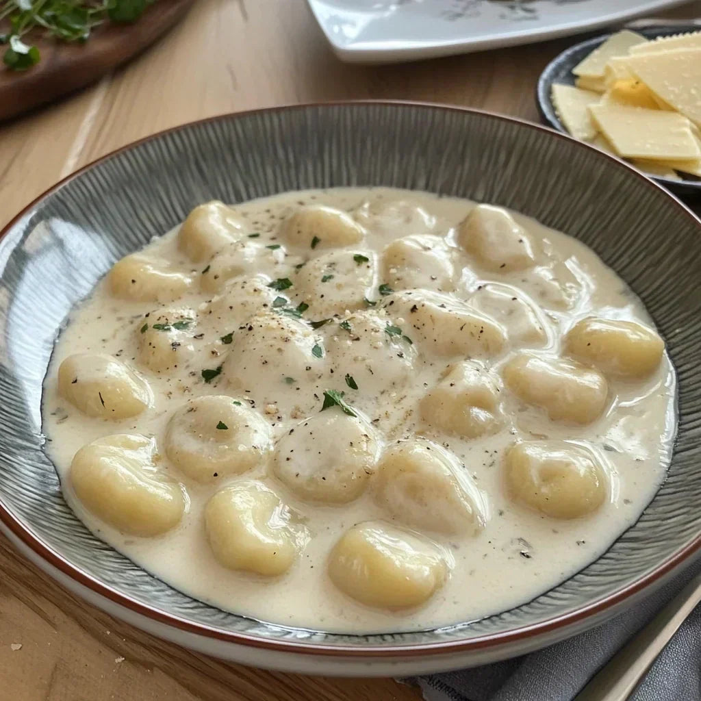 La sauce au parmesan, l'accompagnement parfait des gnocchis 